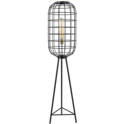 Light & Living vloerlamp Toah zwart met antiek brons>Straluma