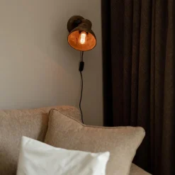 Light & Living wandlamp Ilanio hout met metaal><noscript><img width=