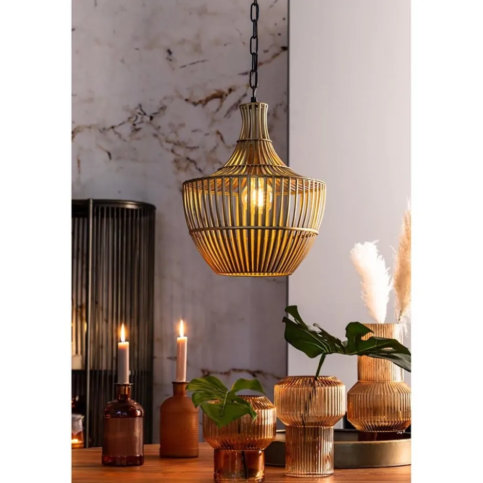 Light and Living hanglamp Stella antiek brons met zwart>Straluma
