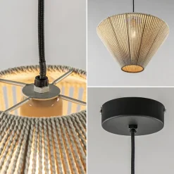 Light and Living hanglamp Felida créme 42 cm><noscript><img width=