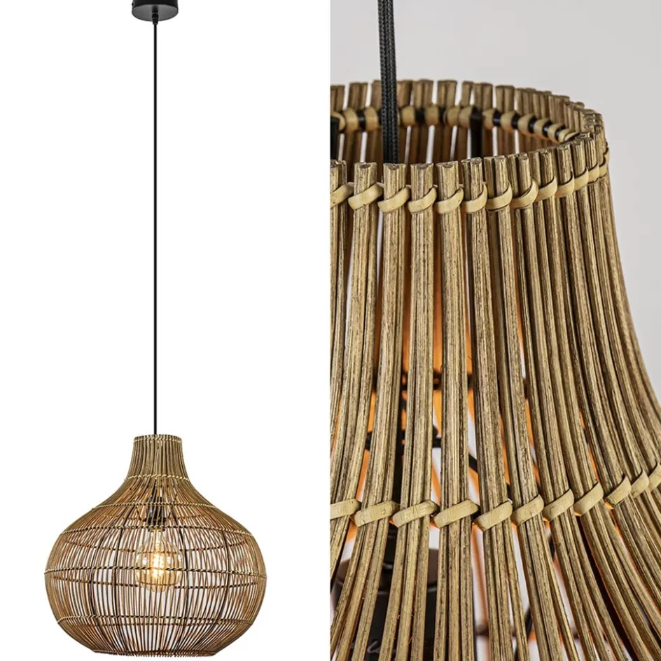 Light and Living hanglamp Pacino donker rotan>Straluma Hot