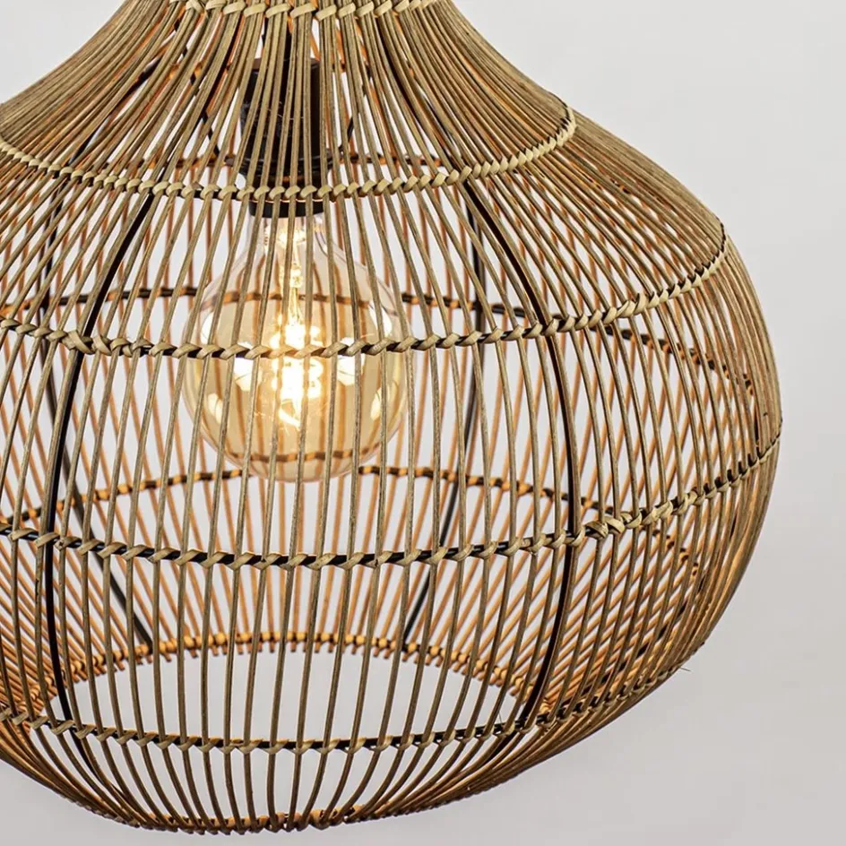 Light and Living hanglamp Pacino donker rotan>Straluma Hot