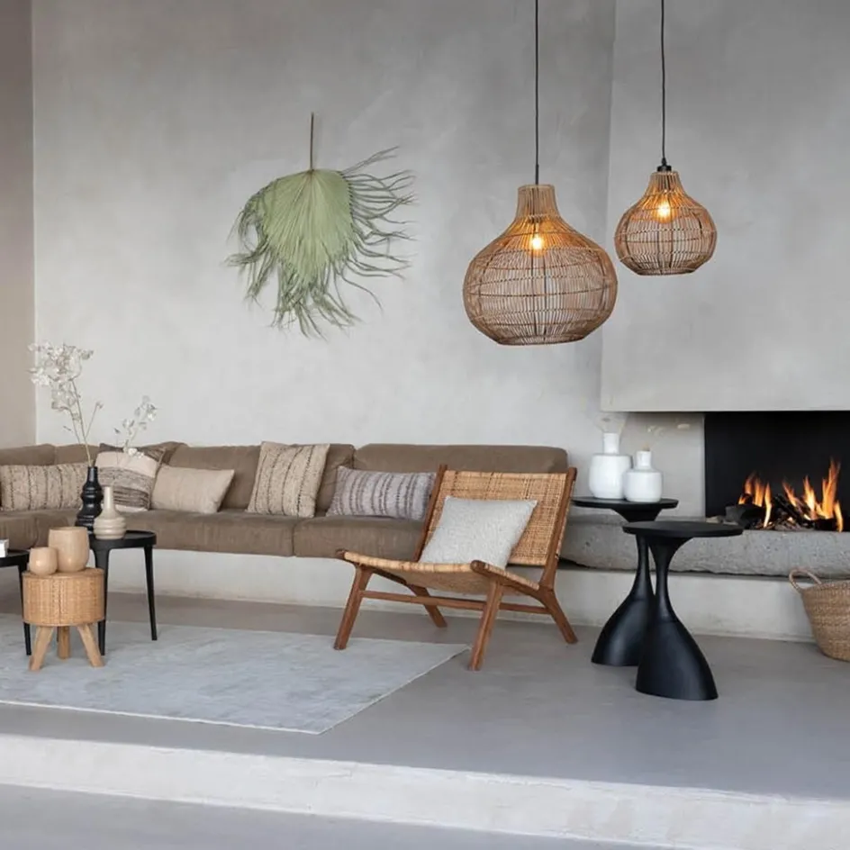 Light and Living hanglamp Pacino donker rotan>Straluma Hot