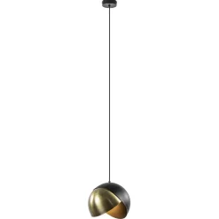 Light and Living hanglamp Namco zwart met antiek brons>Straluma New