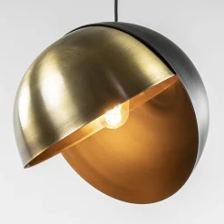 Light and Living hanglamp Namco zwart met antiek brons><noscript><img width=