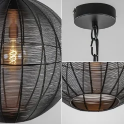 Light and Living hanglamp Amarah rond mat zwart><noscript><img width=