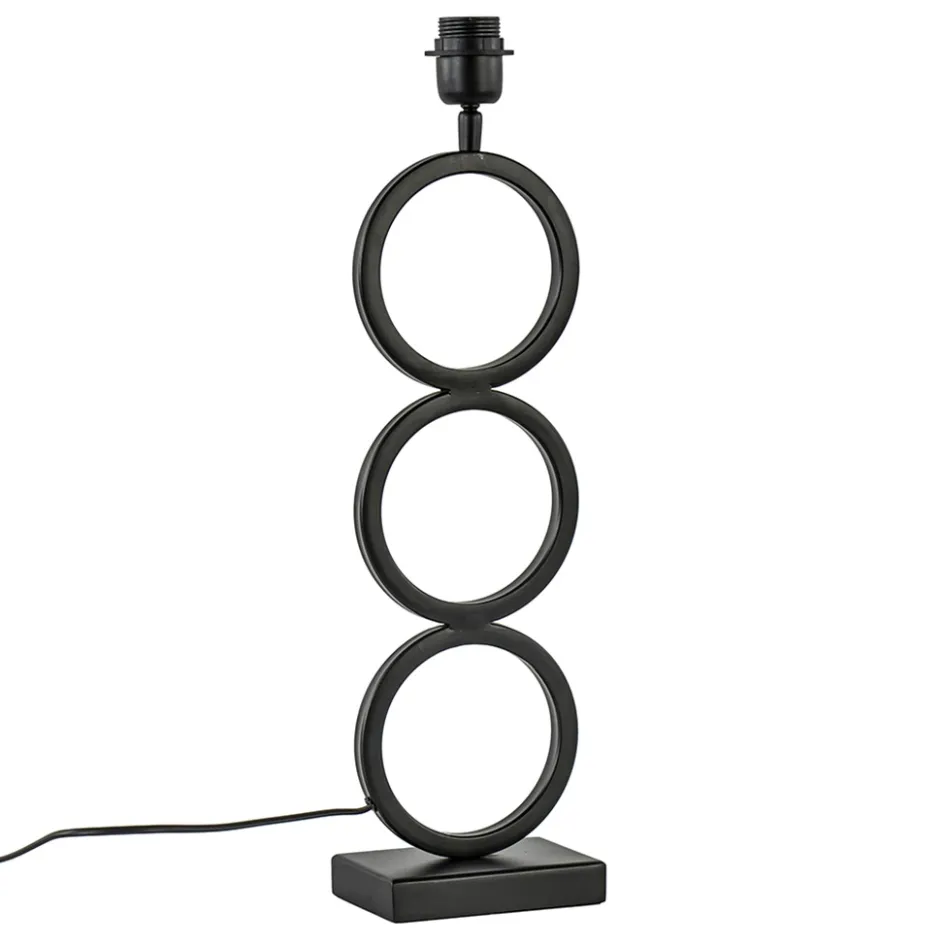 Light and Living Lampvoet Stelios mat zwart>Straluma