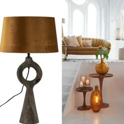 Light and Living lampvoet Sabuli donker bruin hout><noscript><img width=