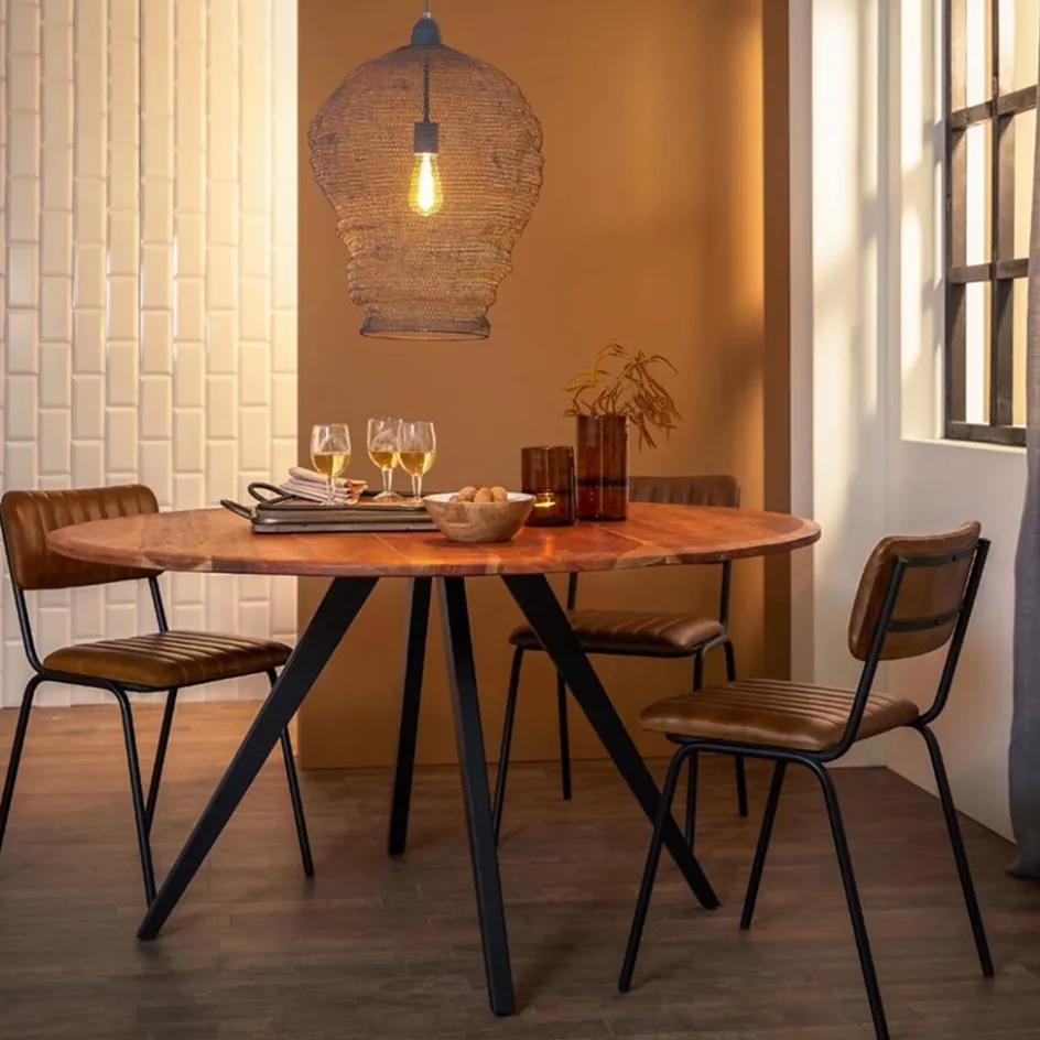 Light and Living ronde eettafel Mimoso acacia hout>Straluma Online