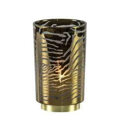 Light and living tafellamp grijs goud op batterijen Zebra>Straluma Best
