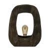 Light and Living tafellamp Kelafo hout chocolade bruin>Straluma Hot