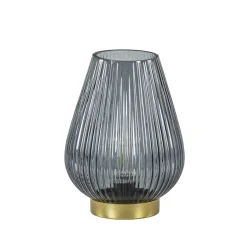 Light and Living tafellamp Tajera op batterij grijs/goud>Straluma Discount