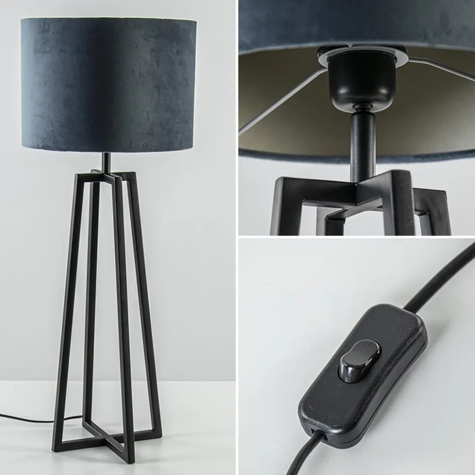 Light and Living tafellamp Miley mat zwart>Straluma New