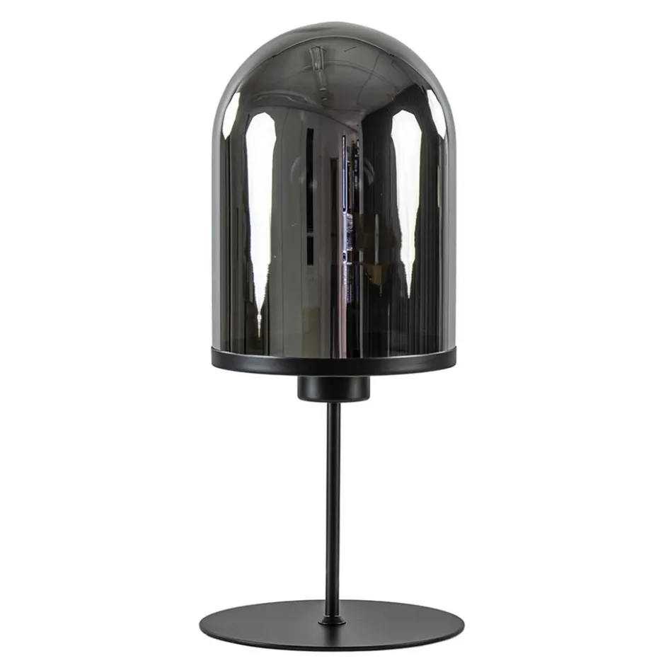 Light and Living tafellamp Maverick zwart met smoke glas>Straluma New