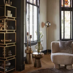 Light and Living vloerlamp Medina goud met smoke glas><noscript><img width=