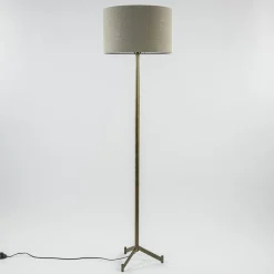 Light and Living vloerlamp Dennis brons excl. kap><noscript><img width=