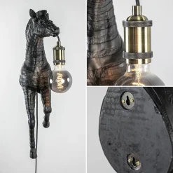 Light and Living wandlamp Zebra mat zwart><noscript><img width=