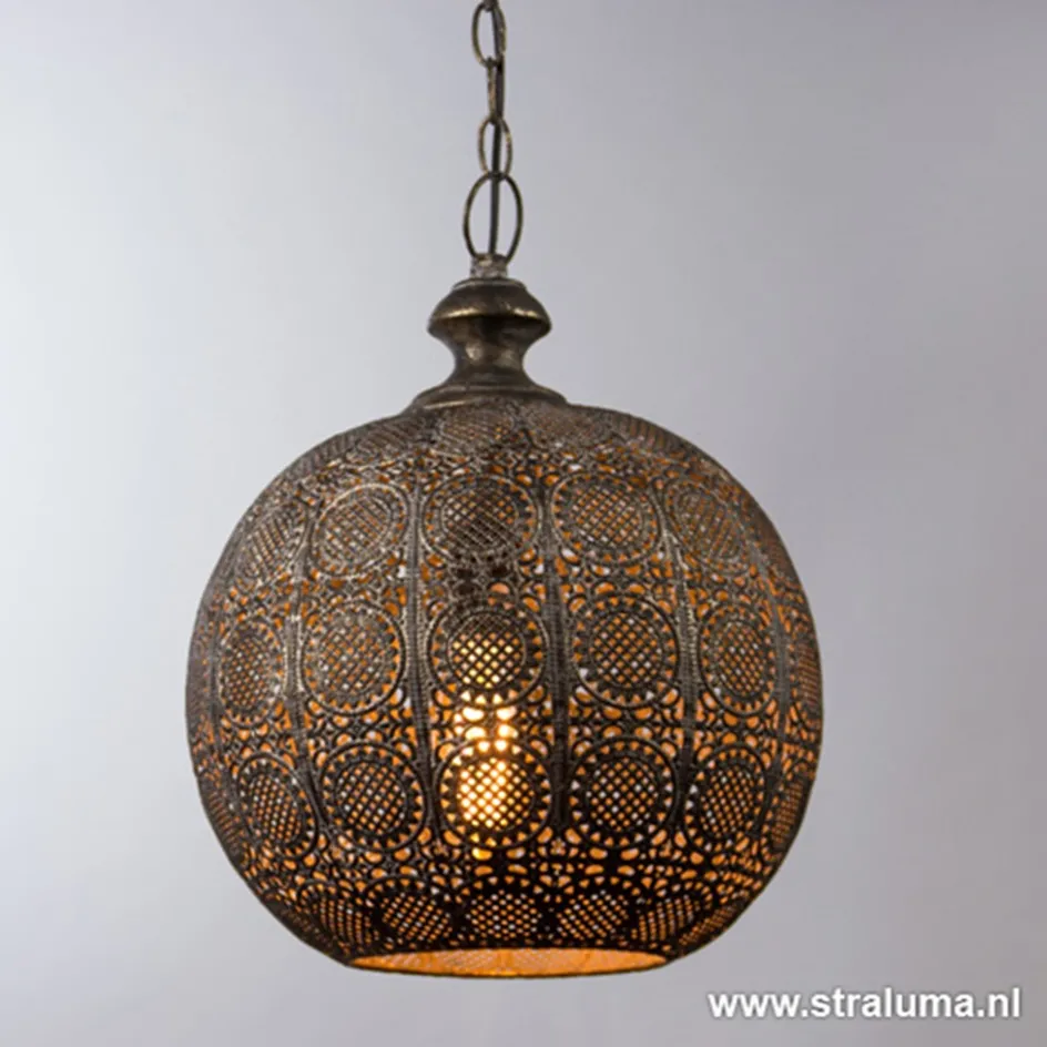 Light Living hanglamp Ananya bruin-goud>Straluma Hot