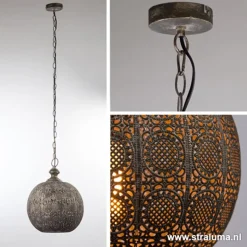 Light Living hanglamp Ananya bruin-goud><noscript><img width=
