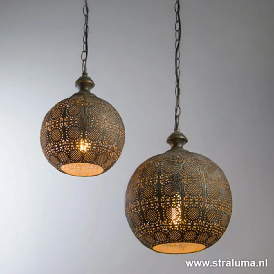 Light Living hanglamp Ananya bruin-goud>Straluma Hot