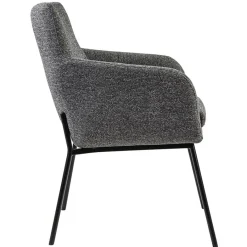 Luxe armstoel gemeleerde stof met zwarte poot></noscript>Straluma New