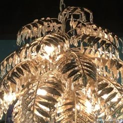 Luxe eettafelhanglamp palm oud zilver>Straluma