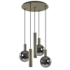 Luxe hanglamp 5-lichts rond quartz>Straluma Outlet