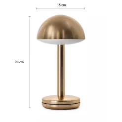 Luxe LED tafellamp oplaadbaar goud dimbaar>Straluma Outlet