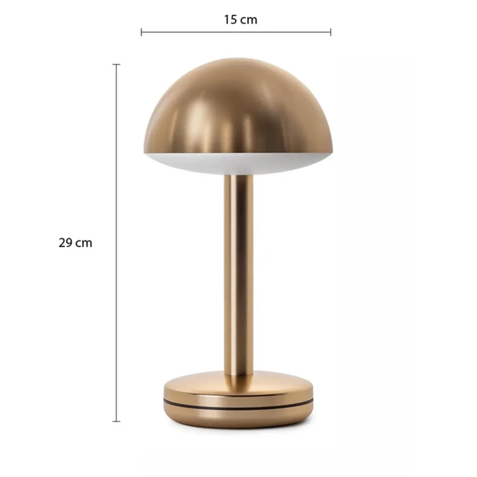 Luxe LED tafellamp oplaadbaar goud dimbaar>Straluma Outlet