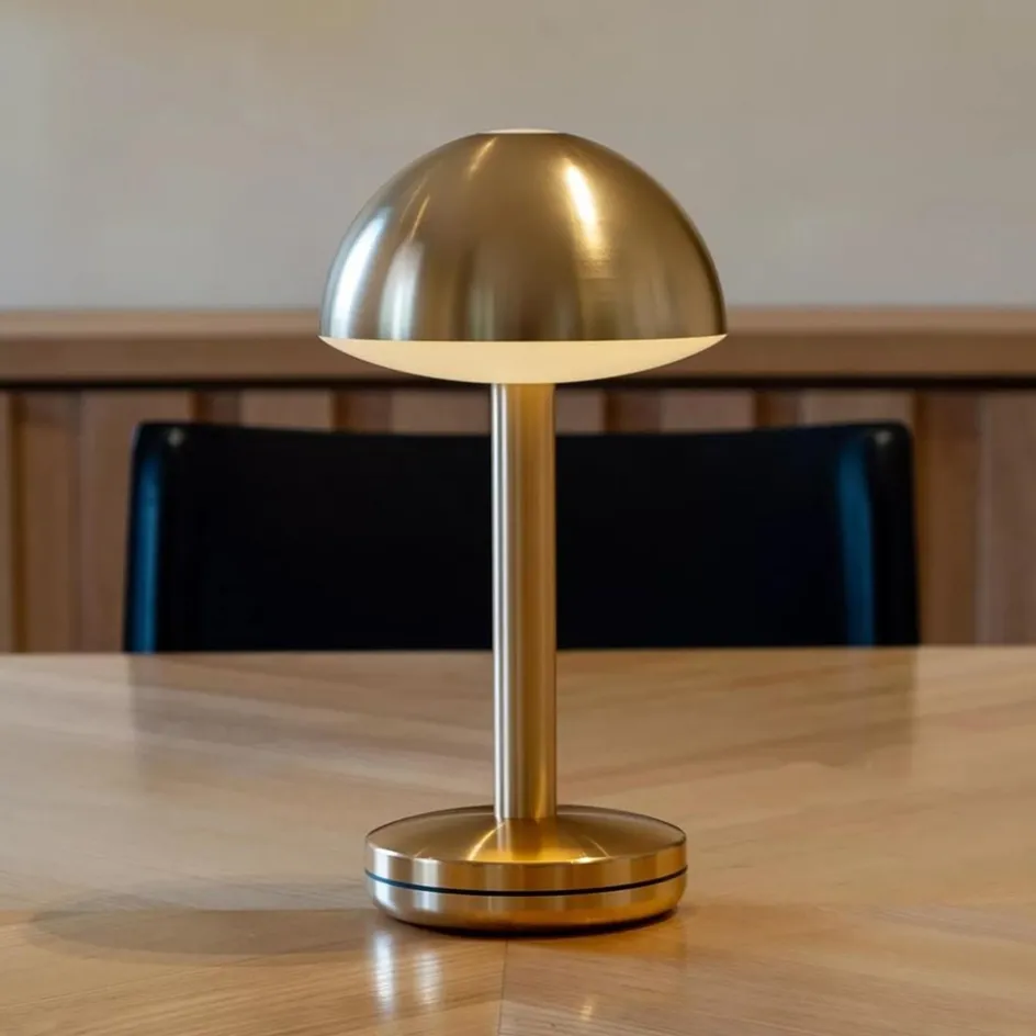 Luxe LED tafellamp oplaadbaar goud dimbaar>Straluma Outlet