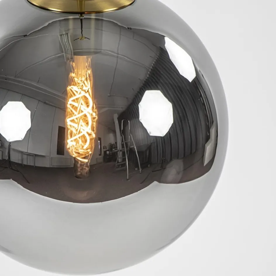 Luxe Light and Living hanglamp Medina brons met smoke glas>Straluma Hot