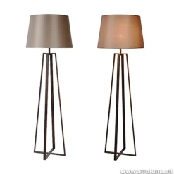 Luxe Staande lamp bruin met kap><noscript><img width=