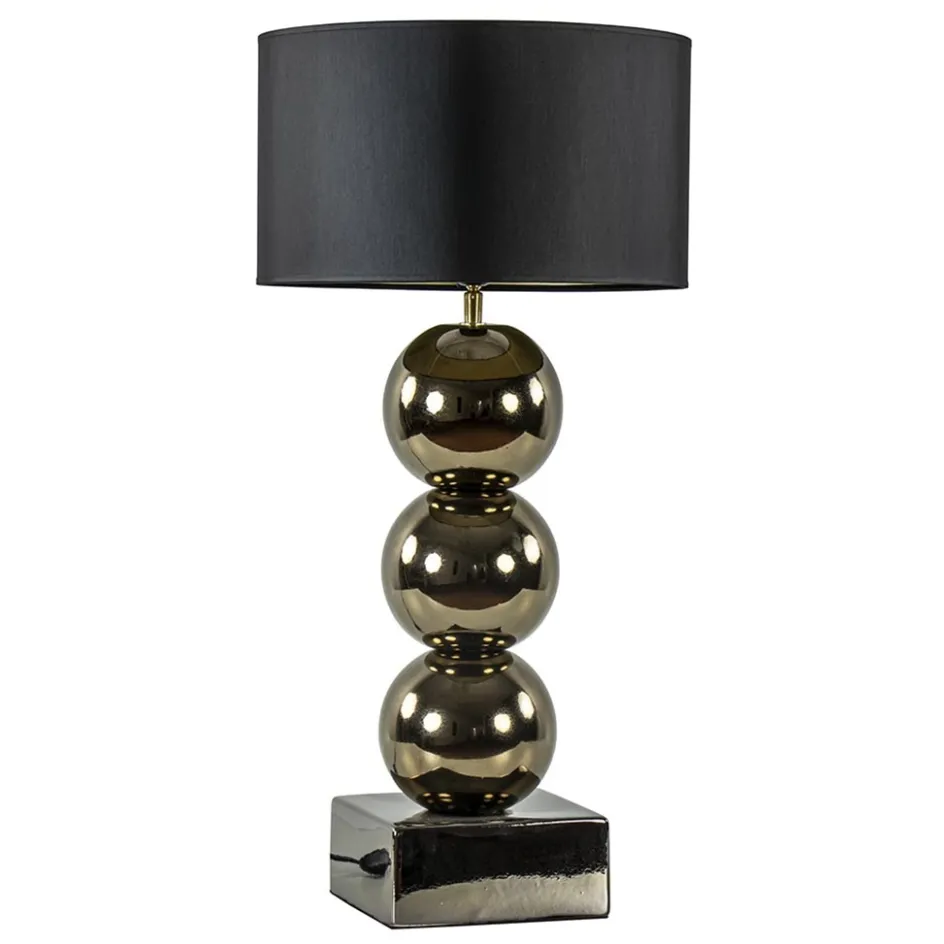 Luxe tafellamp goud inclusief kap zwart/goud>Straluma Clearance