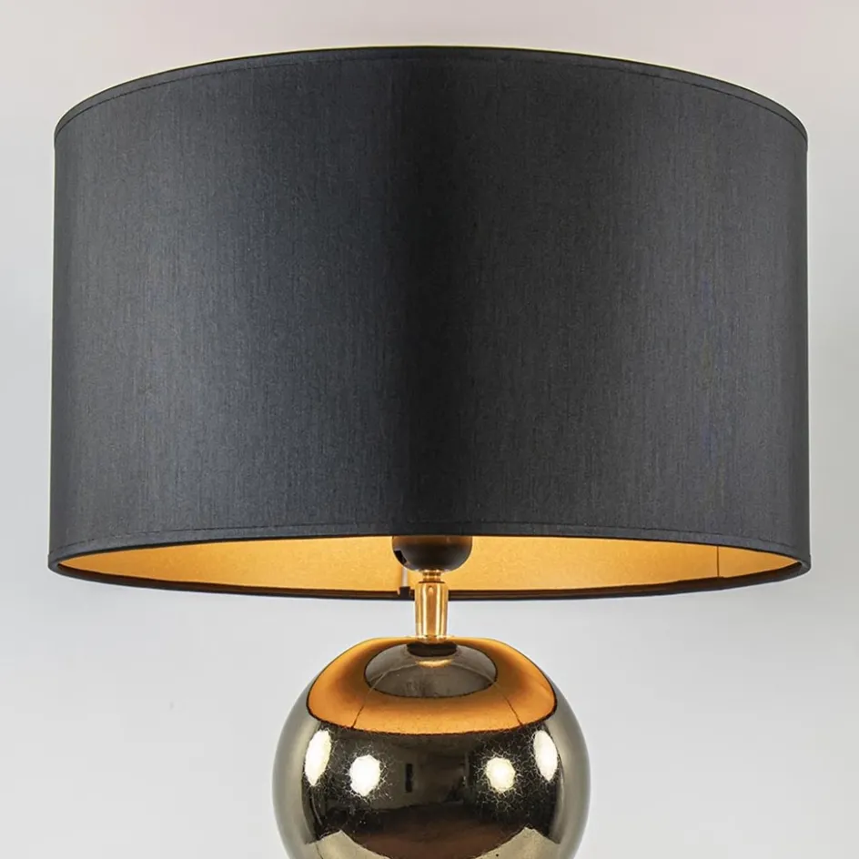 Luxe tafellamp goud inclusief kap zwart/goud>Straluma Clearance