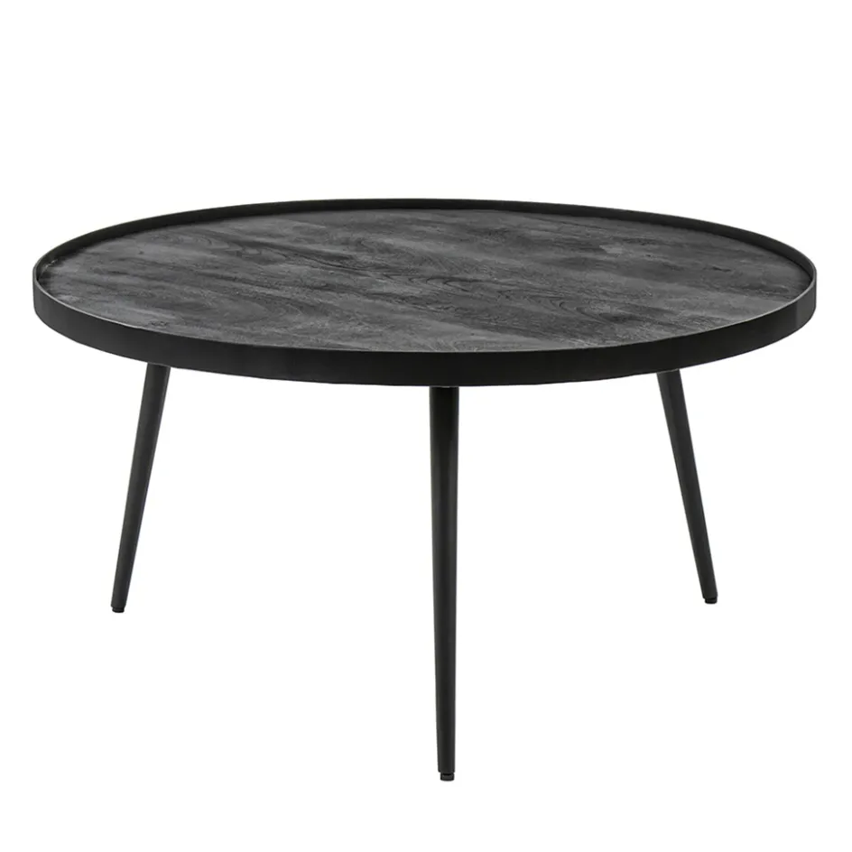 Mango houten koffietafel set van 2 zwart>Straluma Sale