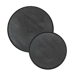 Mango houten koffietafel set van 2 zwart><noscript><img width=