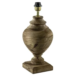 Massief houten lampvoet Milazzo met bronzen fitting>Straluma Outlet