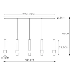 Mat zwarte design hanglamp inclusief LED><noscript><img width=