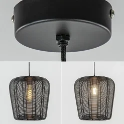 Mat zwarte hanglamp Adeta Light and Living></noscript>Straluma Sale
