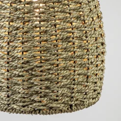 Mat zwarte hanglamp met touw><noscript><img width=