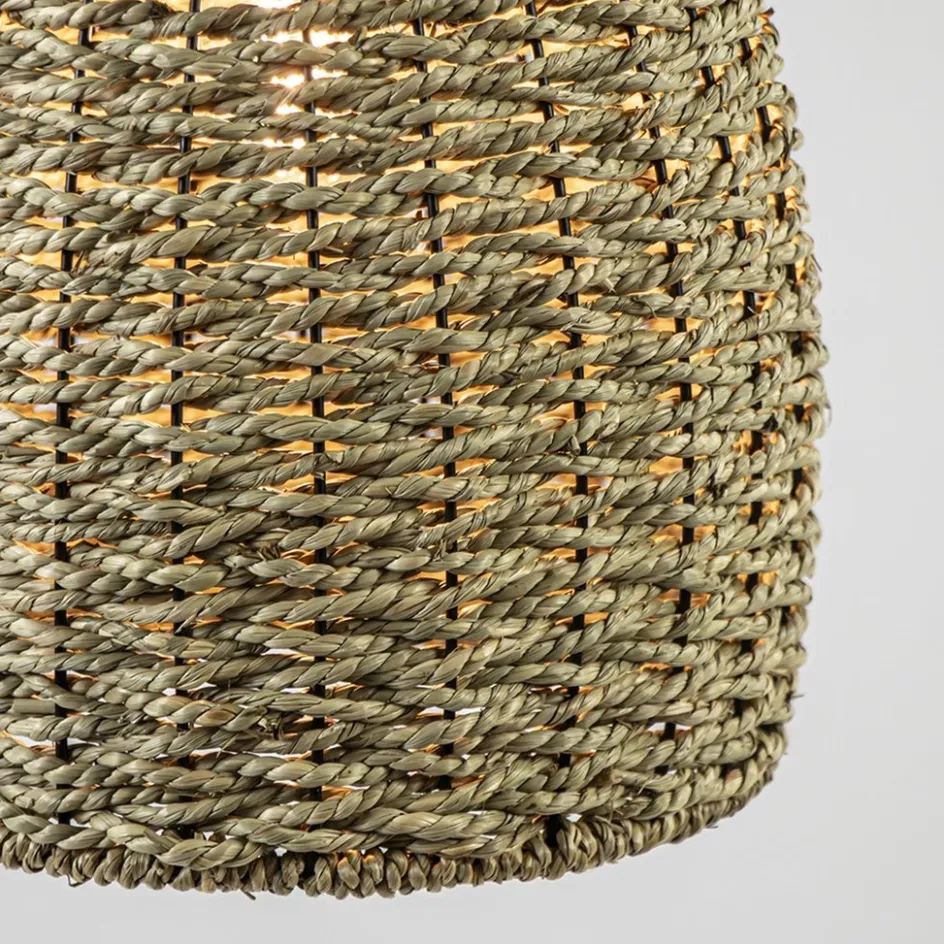 Mat zwarte hanglamp met touw>Straluma Outlet