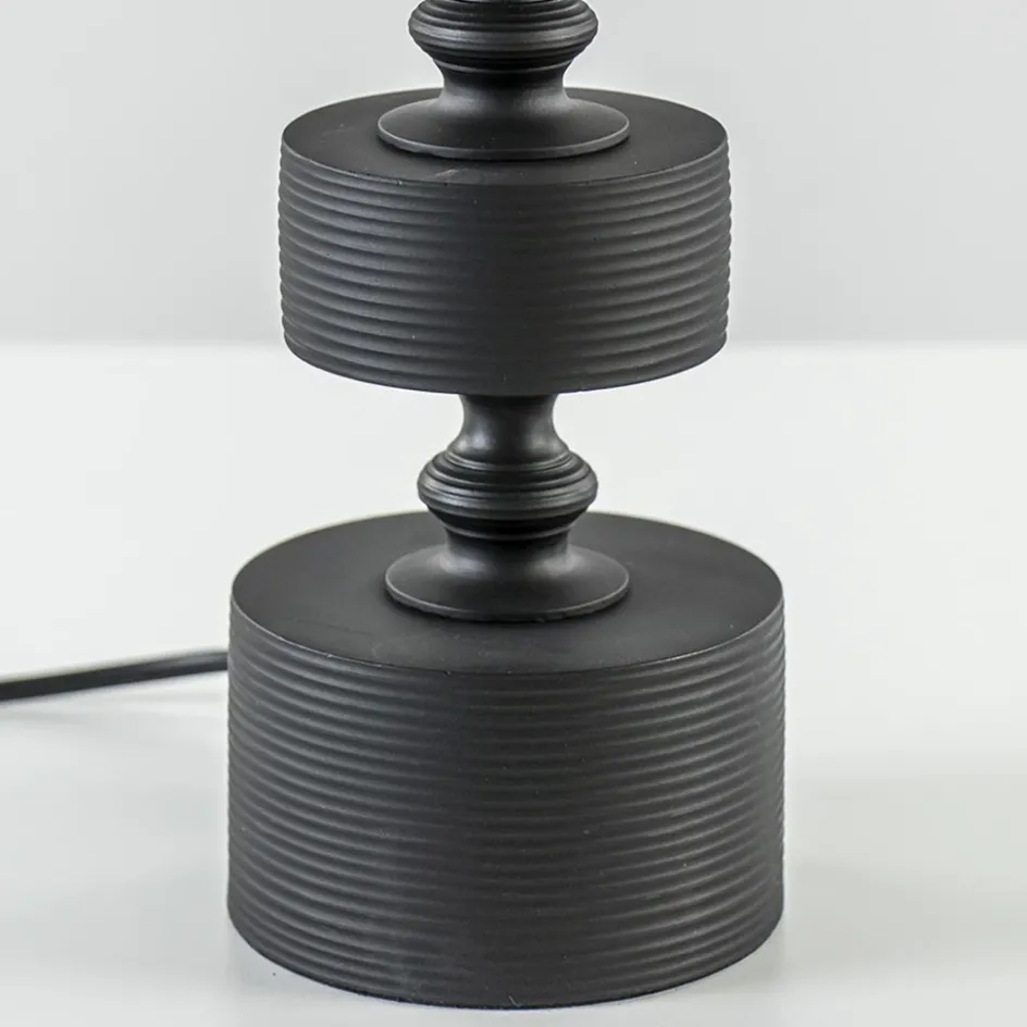 Mat zwarte lampvoet Gody exclusief kap>Straluma Online