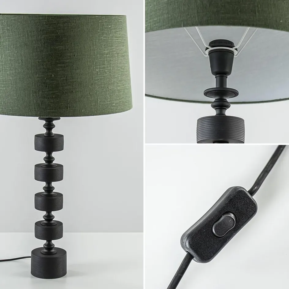 Mat zwarte lampvoet Gody exclusief kap>Straluma Online