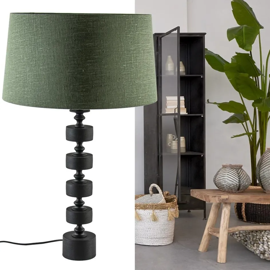 Mat zwarte lampvoet Gody exclusief kap>Straluma Online