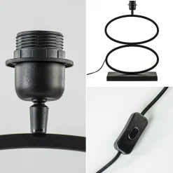 Mat zwarte lampvoet Stelius L&L><noscript><img width=