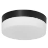 Mat zwarte LED plafondlamp met wit glas IP44 dimbaar>Straluma New