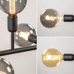 Mat zwarte 6-lichts hanglamp exclusief lichtbronnen><noscript><img width=