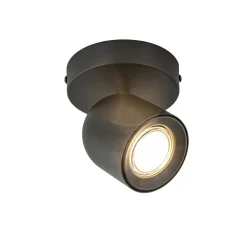 Mat zwarte opbouwspot 1-lichts verstelbaar>Straluma Best