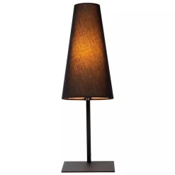 Mat zwarte tafellamp inclusief zwarte kap><noscript><img width=