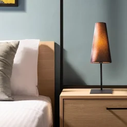 Mat zwarte tafellamp inclusief zwarte kap><noscript><img width=